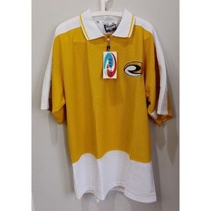 Rewind 2000 Zip Up Yellow Polo Shirt 2XL NWT